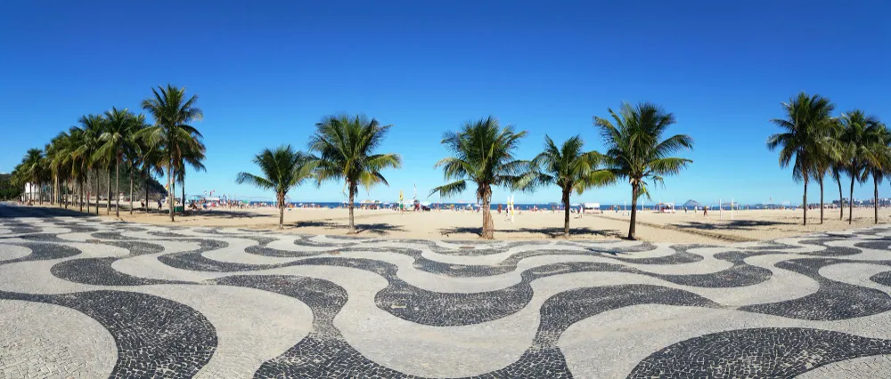 La playa de Copacabana, donde se celebra el Réveillon de Río
