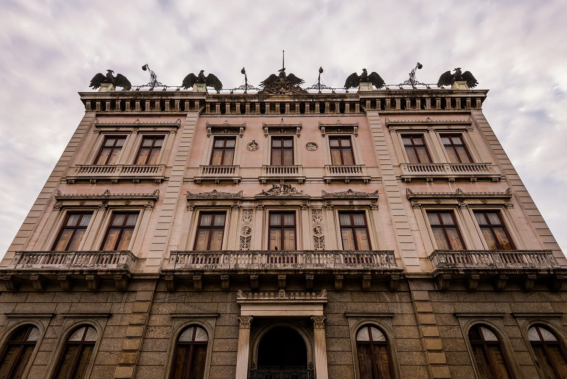 La fachada del Palácio do Catete, sede del Museu da República
