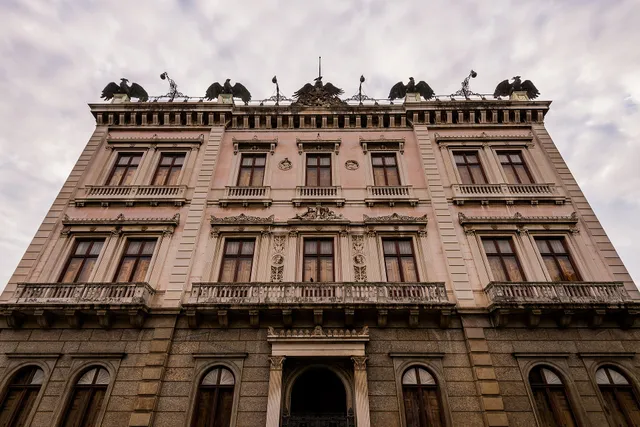 La fachada del Palácio do Catete, sede del Museu da República