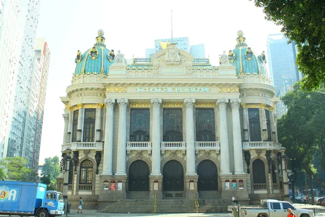 Fachada del Teatro Municipal de Río de Janeiro